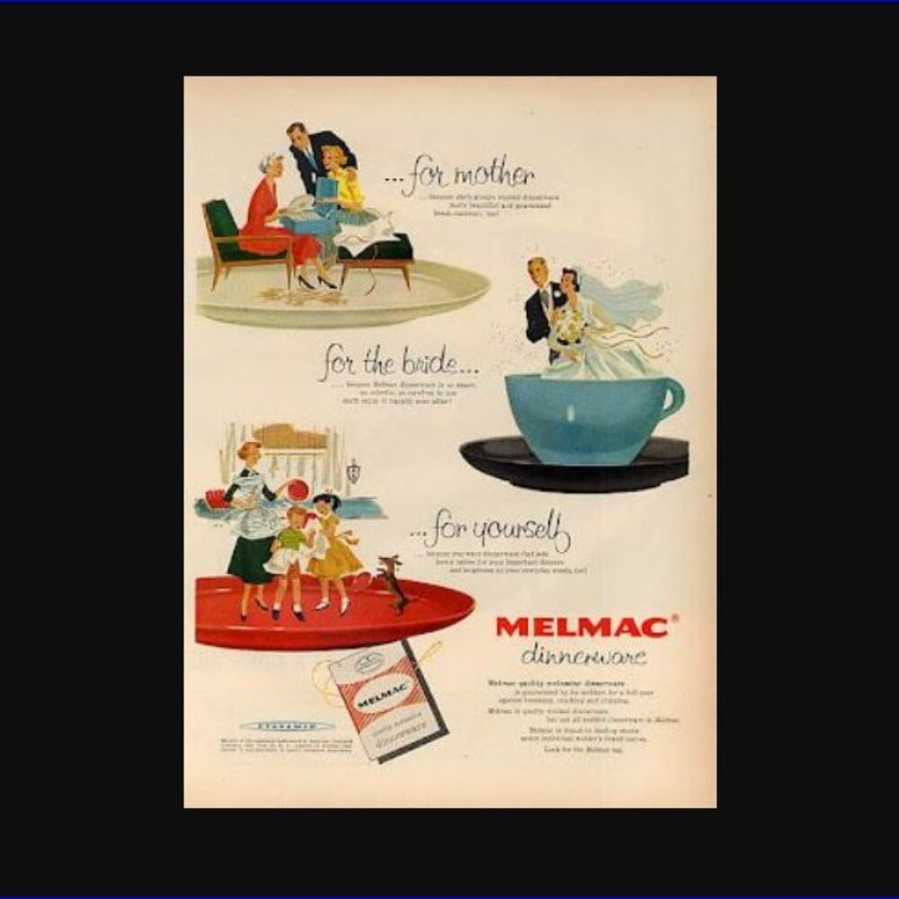 STETSON Melmac Vintage MCM Robin Egg Blue Berry Bowls - Set of 4 - Picture 7 of 7